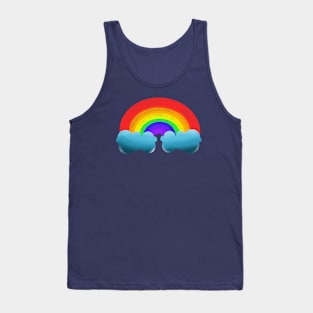 Rainbow in Clouds Tank Top